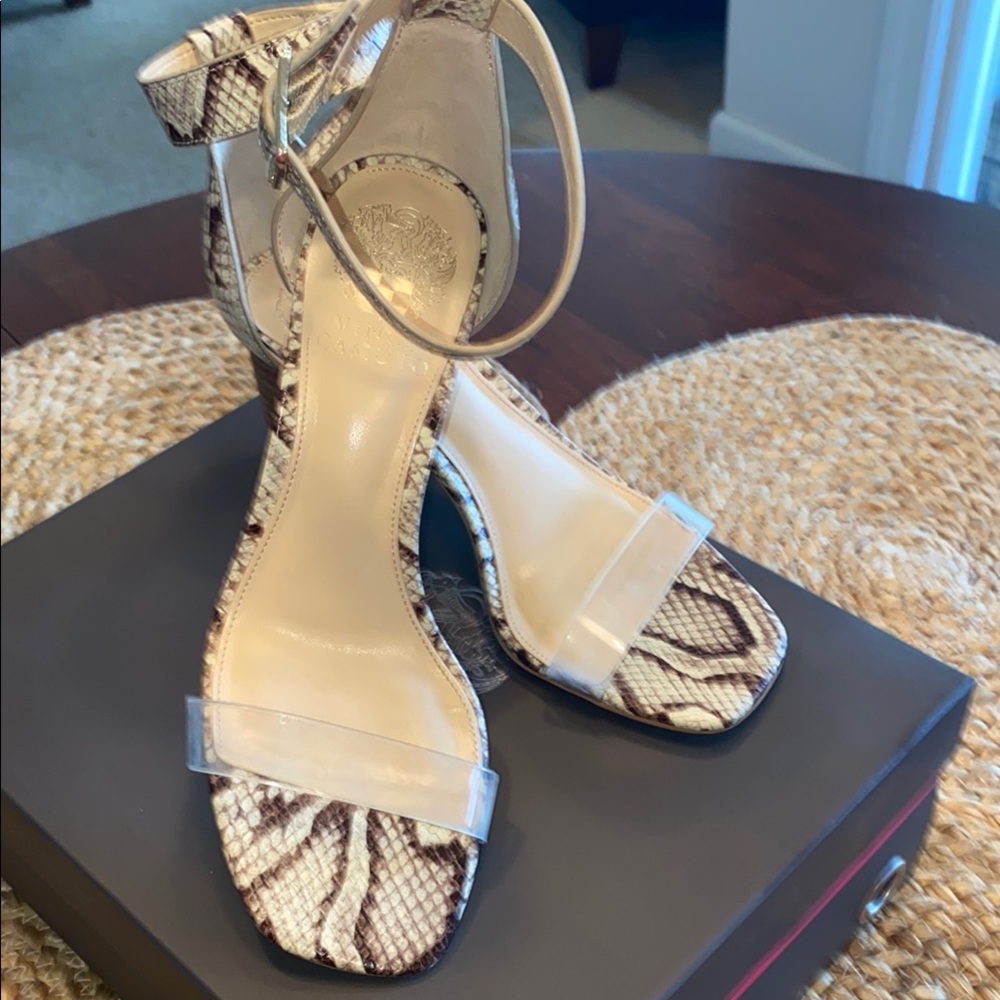 Snakeskin Patterned Women's Heels